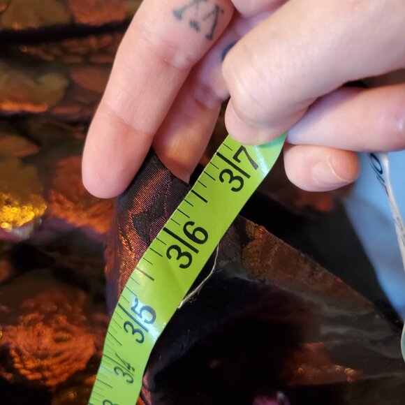 J. Crew Floral Jacquard Brodcade Sleeveless A Line Dress Orange Red Yellow - Picture 3 of 12